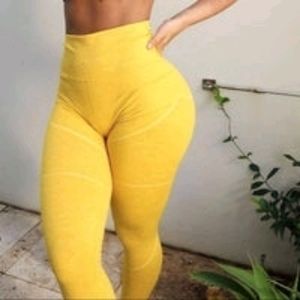 Alphalete Yellow Leggings